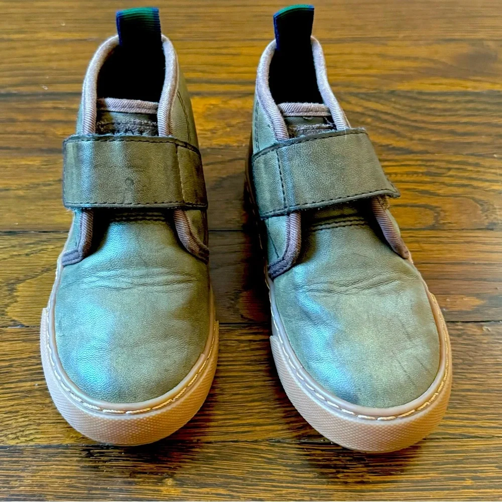 Polo Ralph Lauren army green brown boots toddler size 10 chett wyes - Picture 2 of 9